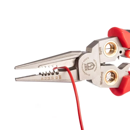 Мультитул-длинногубцы КВТ MT-03т (7 в 1) с функцией снятия изоляции, резки и детектором напряжения (102402) купить в Екатеринбурге