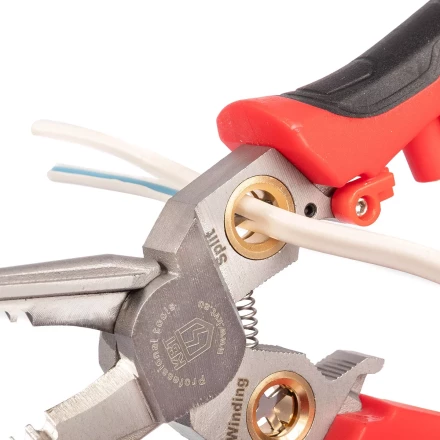 Мультитул-длинногубцы КВТ MT-03т (7 в 1) с функцией снятия изоляции, резки и детектором напряжения (102402) купить в Екатеринбурге