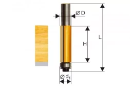 Фреза кромочная прямая ф127х51мм хв. 12мм 46166