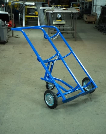 Тележка для баллонов пропан + кислород TOR ТГК-П, 2 баллона (250 резина + 160 поворотное) 1012421 купить в Екатеринбурге