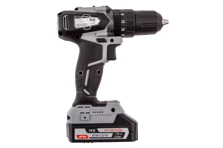 Аккумуляторная дрель-шуруповерт ИНТЕРСКОЛ ДАУ-13/18ВК (573.1.2.70) Li-ion АПИ (кейс, 2 х 1,5Ач, ЗУ) купить в Екатеринбурге