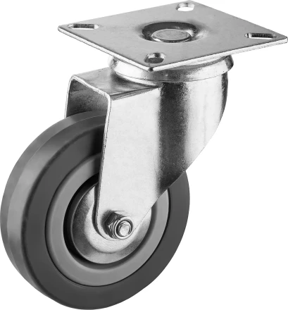 ЗУБР d 75 мм, г/п 50 кг, резина/полипропилен, поворотное колесо (30956-75-S) купить в Екатеринбурге