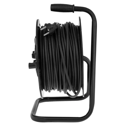 Удлинитель силовой на кабельной катушке, ПВС, 50 м, 4 розетки с крышкой, IP44, 16А, УХз16, Россия Сибртех 96048 купить в Екатеринбурге