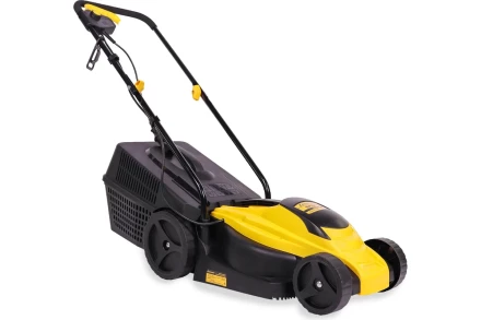 Газонокосилка электро CHAMPION EM3313 (1300Вт пласт.+ткань травосб. 35л ширина 330мм 25-65мм, 8,8кг купить в Екатеринбурге