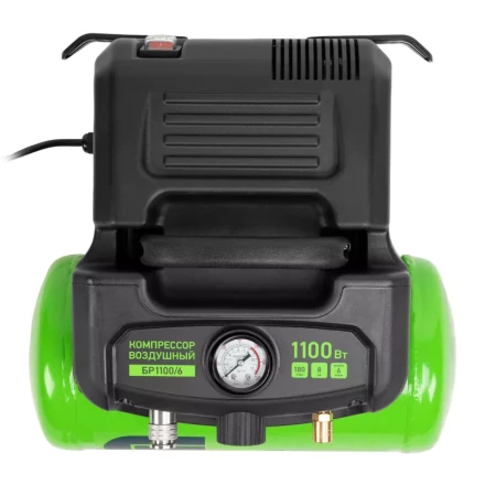 Компрессор воздушный безмаслянный BL 1100/6 1100Вт, ресивер 6 литров, 180 л/мин// Сибртех 58059 купить в Екатеринбурге