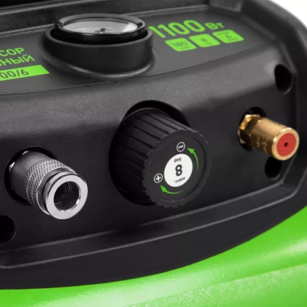 Компрессор воздушный безмаслянный BL 1100/6 1100Вт, ресивер 6 литров, 180 л/мин// Сибртех 58059 купить в Екатеринбурге