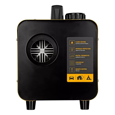 Дизельная тепловая портативная пушка Denzel Flame-5 96495, 5кВт, 300м3/ч, непр.наг., циф. терм. купить в Екатеринбурге