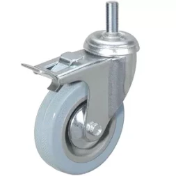 Колесо аппаратное поворотное SCtgb 55 120 мм с болтом и тормозом (F) 1030710