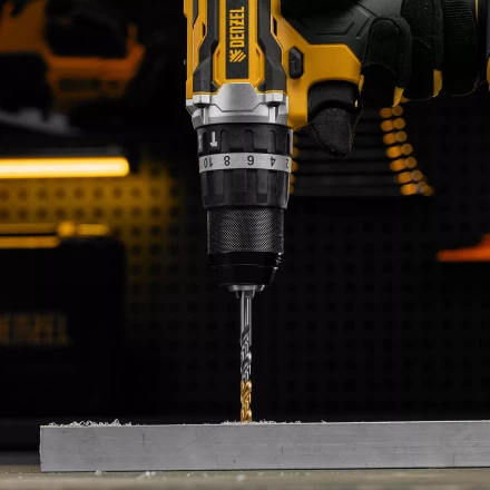 Сверло спиральное по металлу Denzel 6 x 93 мм, Р6М5, Golden Tip, 718235 купить в Екатеринбурге