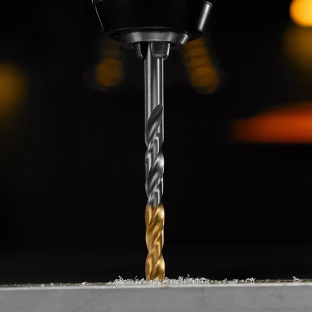 Сверло спиральное по металлу Denzel 6 x 93 мм, Р6М5, Golden Tip, 718235 купить в Екатеринбурге