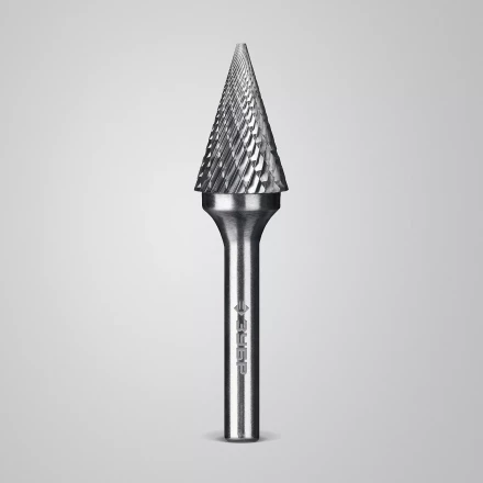 Зубр Твердосплавная борфреза M - конус с острым углом, 16 х 25 мм, угол 30° (28811-16-25) купить в Екатеринбурге
