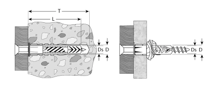 Дюбели универсальные с бортиком пакет серия МАСТЕР купить в Екатеринбурге
