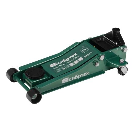 Домкрат гидравлический подкатной, 3,5 т, 95-520 мм, быстрый подъем, низкий подхват, проф.// Сибртех 50851 купить в Екатеринбурге