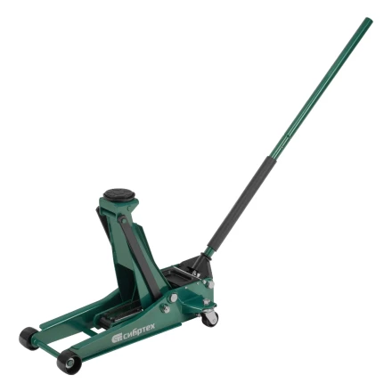 Домкрат гидравлический подкатной, 3,5 т, 95-520 мм, быстрый подъем, низкий подхват, проф.// Сибртех 50851 купить в Екатеринбурге