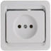 Розетка СВЕТОЗАР &quot;ГАММА&quot; одинарная, цвет белый, 16А/~250В SV-54100-W купить в Екатеринбурге