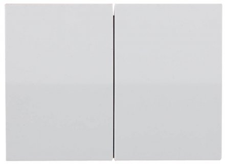 Выключатель СВЕТОЗАР &quot;ЭФФЕКТ&quot; двухклавишный, без вставки и рамки, цвет белый, 10A/~250B SV-54434-W купить в Екатеринбурге