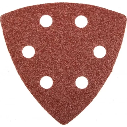 Треугольник шлифовальный универсальный STAYER &quot;MASTER&quot; на велкро основе, 6 отверстий, Р60, 93х93х93мм, 5шт 35460-060 купить в Екатеринбурге