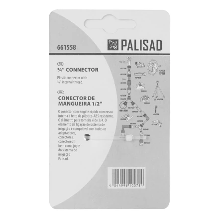 Соединитель пластмассовый быстросъемный, внутренняя резьба 3/4&quot; Palisad 661558 купить в Екатеринбурге