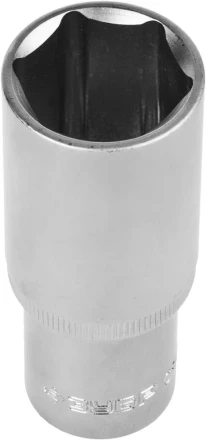 Головка торцовая ЗУБР &quot;МАСТЕР&quot; (1/2&quot;), удлиненная, Cr-V, FLANK, хроматированное покрытие, 24мм 27726-24 купить в Екатеринбурге