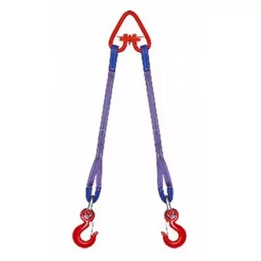 Строп текстильный двухветвевой 2СТ 1.25 т L=6 м SF7 30 мм Звено РТ-3 купить в Екатеринбурге