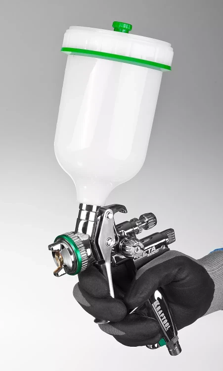 Краскопульт пневматический KRAFTOOL "PRO" Jeta 4000, HVLP, c верхним бачком, 1,3мм 06555-1.3 купить в Екатеринбурге