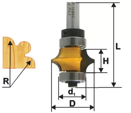 Фреза кром фигурная ф254х13мм R32мм хв 8мм 10690 купить в Екатеринбурге