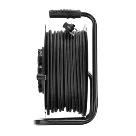 Удлинитель силовой 50 м, 16А, тип УХз16, ПВС 3 x 2.5 мм, на стальной катушке, 4 розетки Сибртех 95874 купить в Екатеринбурге