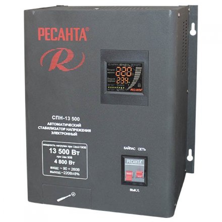 Стабилизатор напряжения однофазный РЕСАНТА СПН-13500 купить в Екатеринбурге
