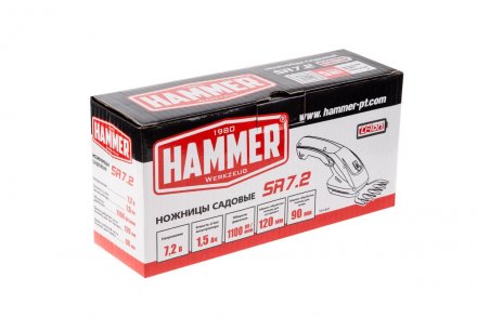 Аккумуляторные ножницы HAMMER SR7.2 купить в Екатеринбурге