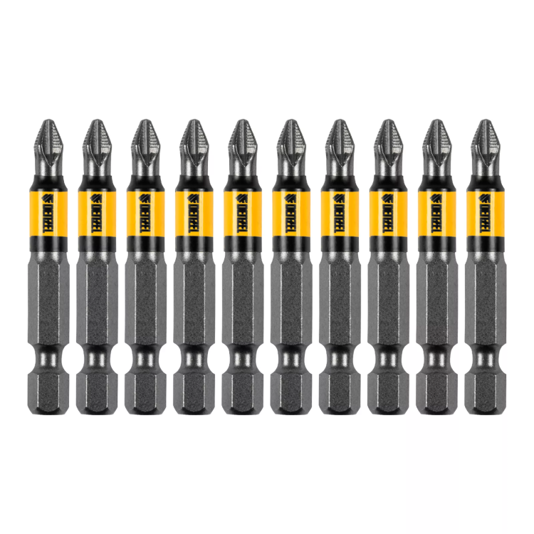 Бита PH2х50, сталь S2, цилиндр., 10 шт. Е 6,3 Denzel 11641 купить в Екатеринбурге