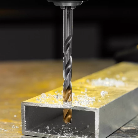 Сверло спиральное по металлу Denzel 7,5 x 109 мм, Р6М5, Golden Tip, 718238 купить в Екатеринбурге