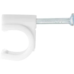 Скобы электроустановочные 9 мм круглый профиль 40 шт ШУРУПЬ 47529