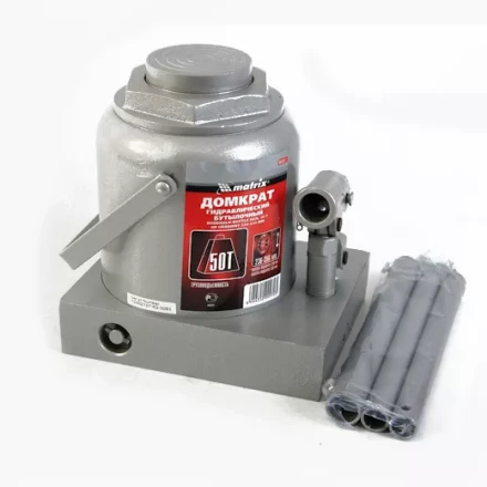 Домкрат гидравлический бутылочный 50 т h подъема 236–356 мм  MATRIX MASTER 50737 купить в Екатеринбурге