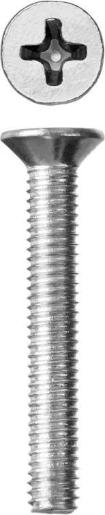 Винт DIN 965, M6 x 30 мм, 7 шт, кл. пр. 4.8, оцинкованный, ЗУБР 303116-06-030 купить в Екатеринбурге