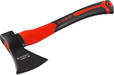 Топор ЗУБР "МАСТЕР" кованый с двухкомпонентной стеклопластиковой рукояткой, 0,6кг 2061-06 купить в Екатеринбурге