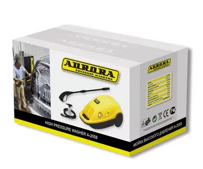 Минимойка-мойка высокого давления Aurora A-2058 brush ВД без нагрева купить в Екатеринбурге