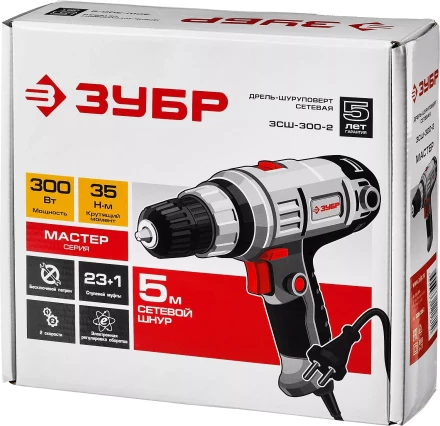 Дрель-шуруповерт сетевая ЗСШ-300-2 серия МАСТЕР купить в Екатеринбурге