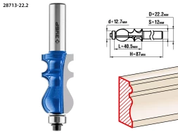 Фрезы кромочные фигурные №2 серия ПРОФЕССИОНАЛ