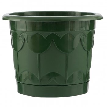 Горшок Тюльпан с поддоном зеленый 6 л PALISAD 69239 купить в Екатеринбурге