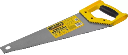 Ножовка универсальная (пила) &quot;Тайга-7&quot;, 400мм,7TPI, закаленный зуб, рез вдоль и поперек волокон, для средн заготовок, фанеры, ДСП,МДФ, STAYER 15050-40_z02 купить в Екатеринбурге