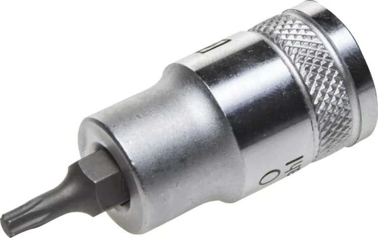 Торцовая бита-головка KRAFTOOL "INDUSTRIE QUALITAT", материал S2, TORX, сатинированная, 1/2", Т20 27905-20_z01 купить в Екатеринбурге