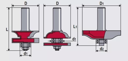 Набор фрез контурно-проф + панельная 3шт Кратон 1 09 01 010 купить в Екатеринбурге
