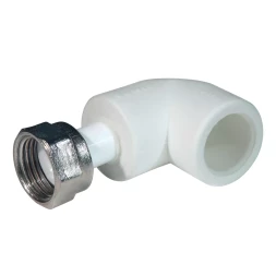 Уголок с н.гайкой PP-R 20мм х 3/4 бел. (50/150) 45595