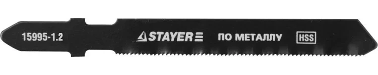 Полотна STAYER "PROFI", T218A, для эл/лобзика, HSS, по металлу (1-3мм), фигур. рез, EU-хвост., шаг 1,2мм, 50мм, 2шт 15995-1.2_z01 купить в Екатеринбурге