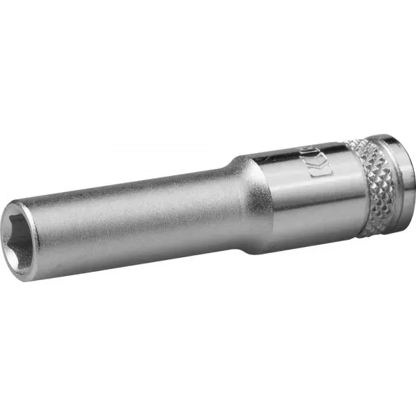 Торцовая головка KRAFTOOL "INDUSTRIE QUALITAT", удлиненная, Cr-V, FLANK, хромосатинированная, 1/4", 6 мм 27817-06_z01 купить в Екатеринбурге