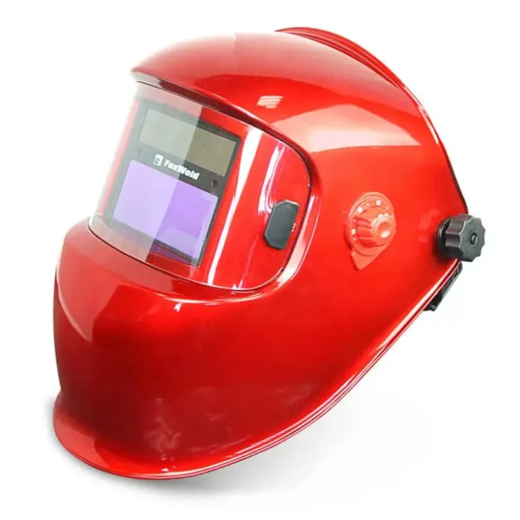 Маска сварщика Корунд-5 красная без коробки ф-р 2100V FoxWeld купить в Екатеринбурге