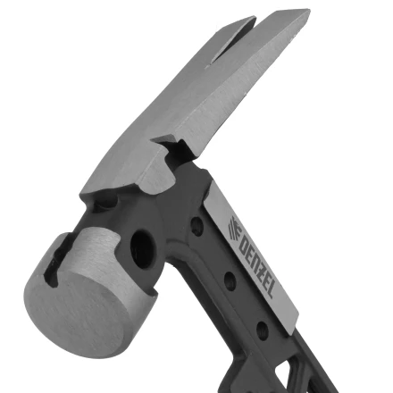 Молоток строительный 450 г, цельнокованый,боек с магнитом, двухкомп. обрезин. рук-ка Denzel 10468 купить в Екатеринбурге