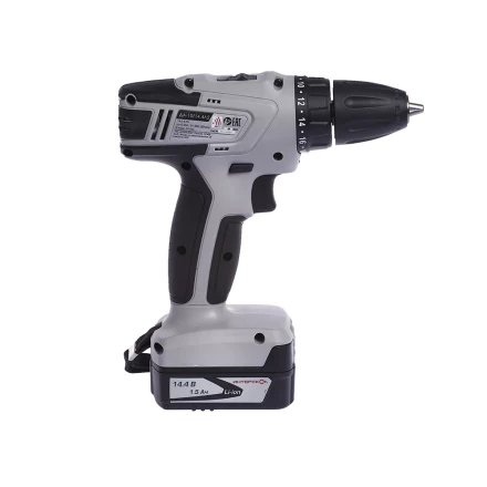 Аккумуляторная дрель-шуруповерт ИНТЕРСКОЛ ДА-10/14,4Л2 Li-ion АПИ 2х1.5Ач купить в Екатеринбурге
