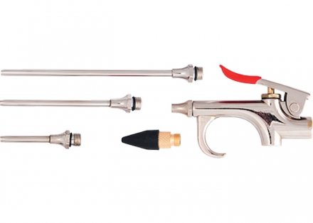 Набор продувочный пистолет пневматический в комплекте с насадками 4 шт MATRIX 57338 купить в Екатеринбурге