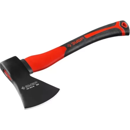 Топор ЗУБР "МАСТЕР" кованый с двухкомпонентной стеклопластиковой рукояткой, 0,8кг 2061-08 купить в Екатеринбурге